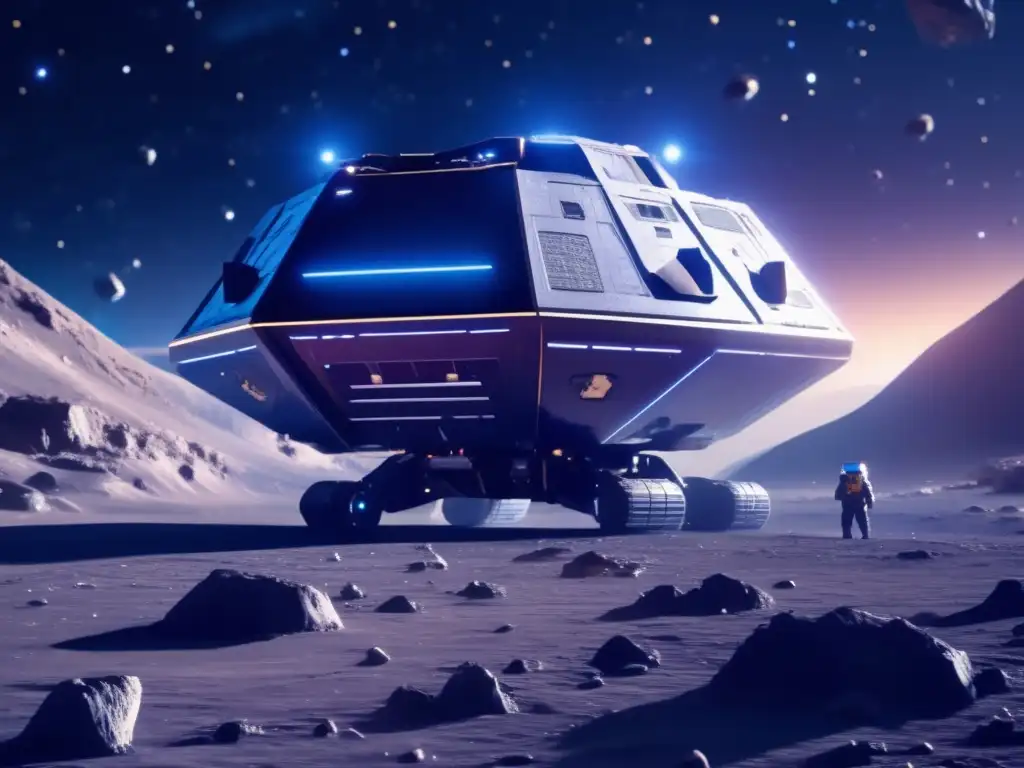 Operación minera espacial futurista en asteroide Operación minera espacial en asteroide: Financiación actual de exploración asteroides