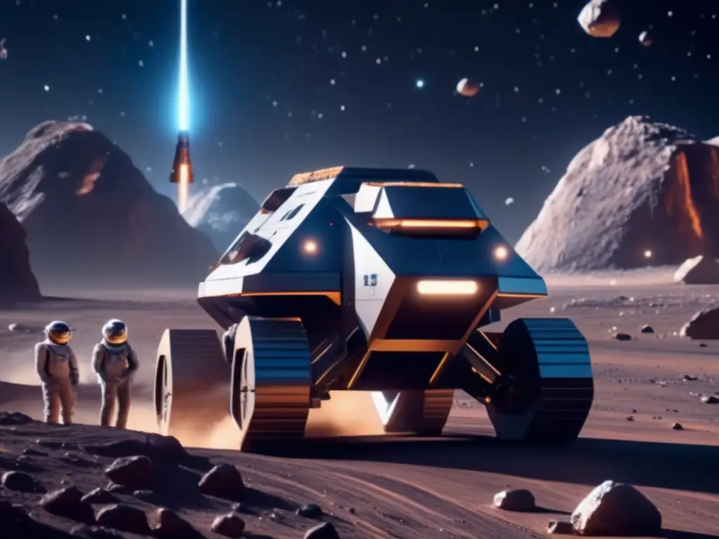 Operación minera espacial en asteroide: tecnología avanzada y recursos valiosos - Preparación para desviar asteroides catastróficos