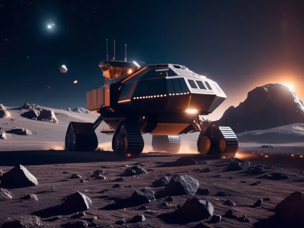 Operación minera espacial en asteroide - Participación empresas economía espacial
