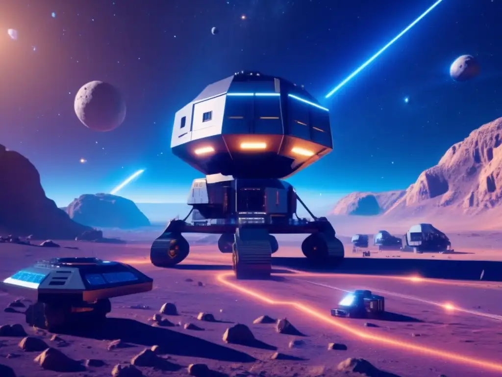 Estación minera espacial en asteroide: negocio espacial