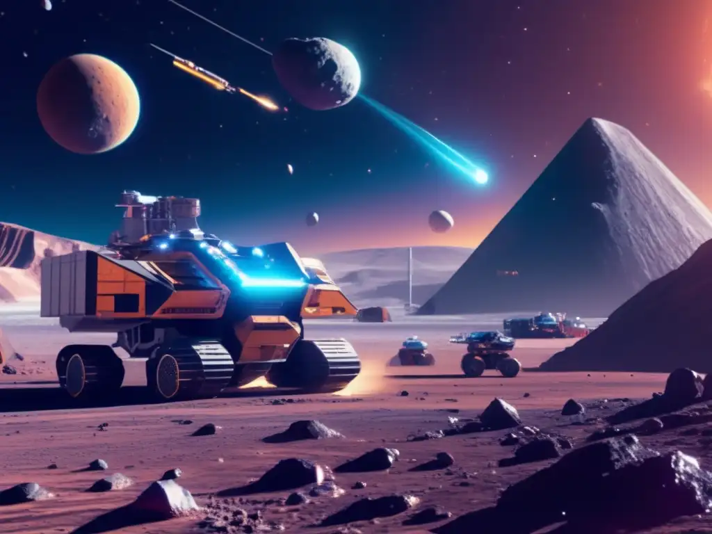Operación minera espacial en asteroide: Realidad Virtual en educación espacial