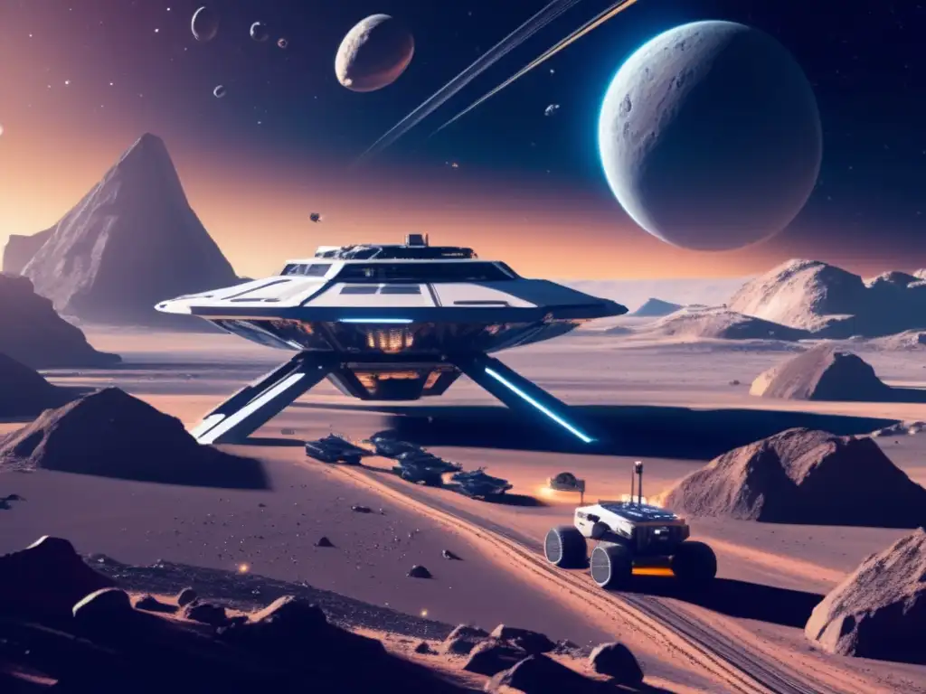 Futuro minero espacial en asteroide Operación minera espacial en asteroide: Recursos minerales en asteroides
