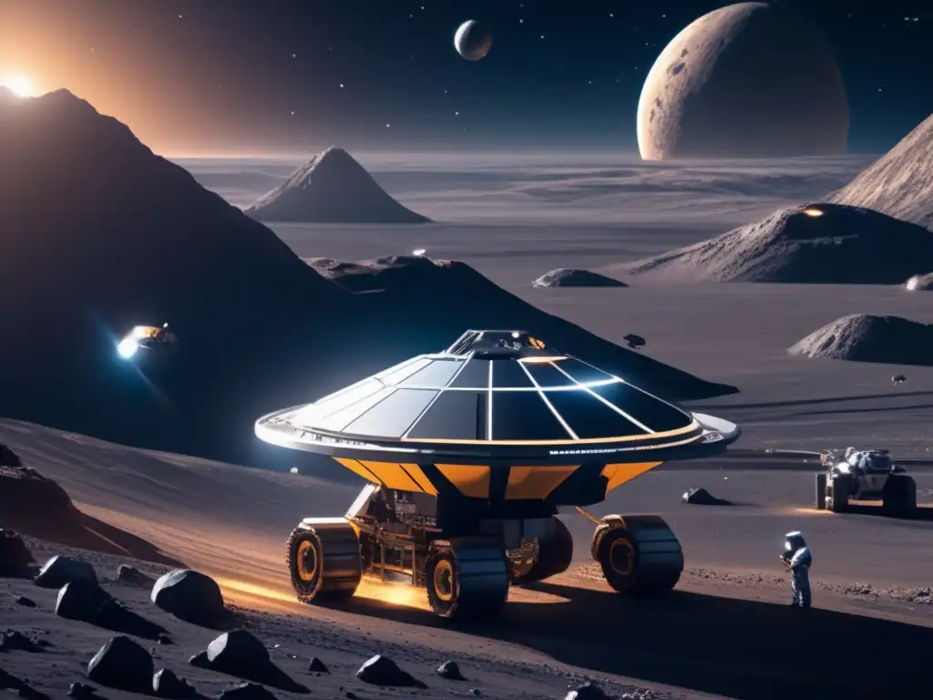 Operación minera espacial circular en asteroide por startups espaciales: economía circular extraterrestre