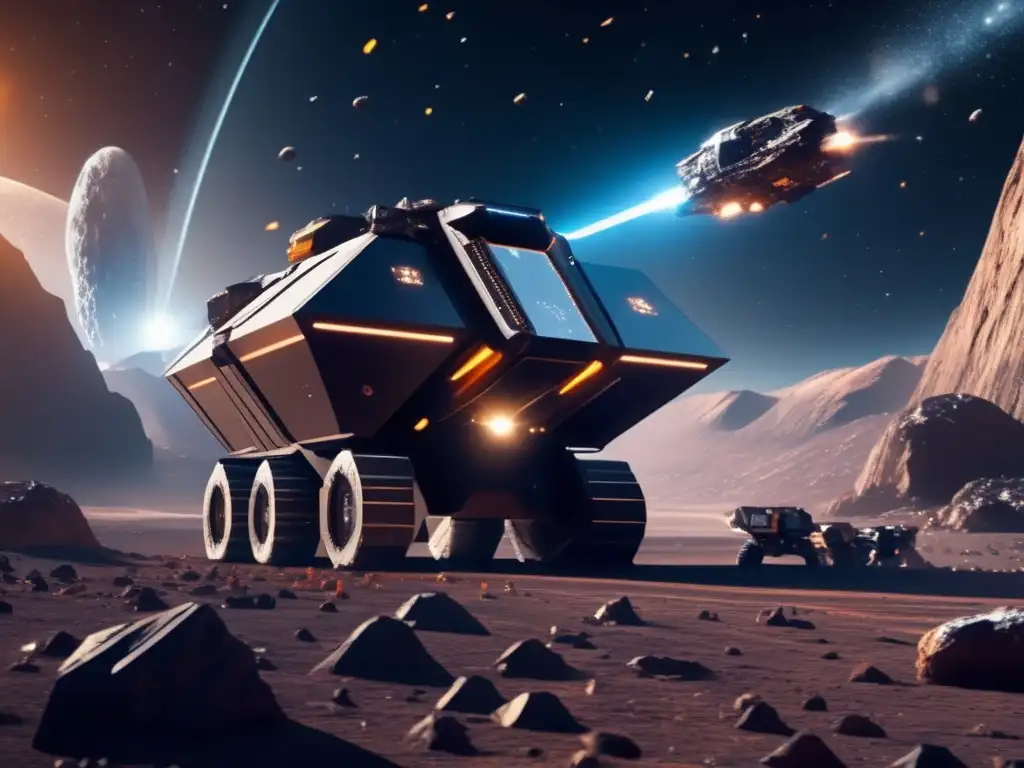 Mineria espacial en asteroide Operación minera espacial en asteroides: Beneficios económicos desbloqueados