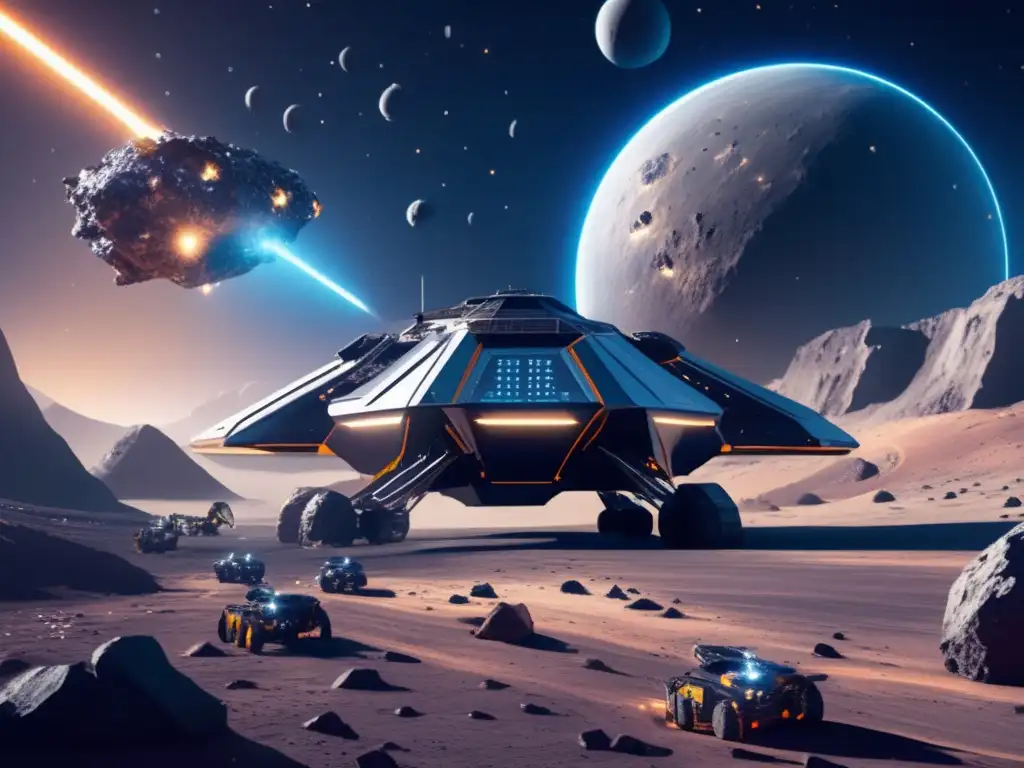 Operación minera espacial futurista An ultradet