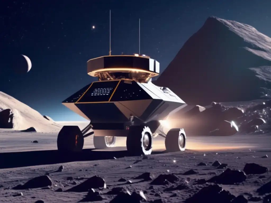 Futuro de la minería espacial Operación minera futurista: Recursos minerales en asteroides