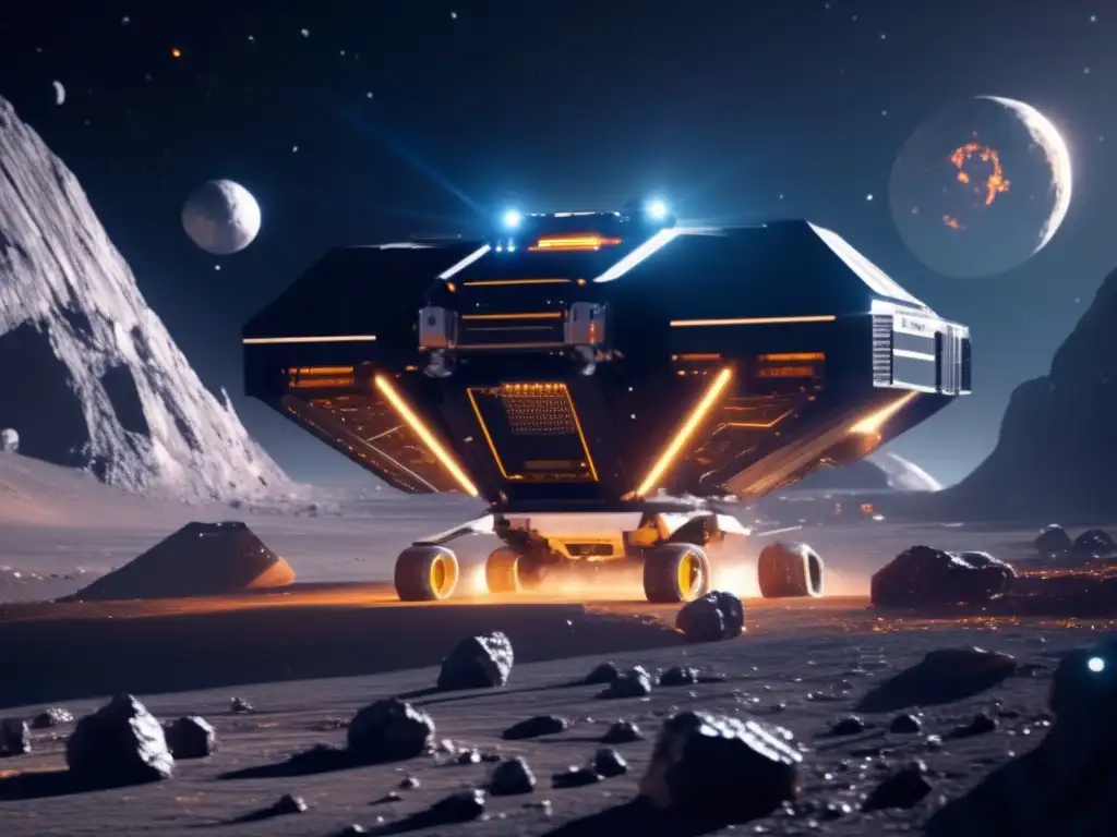 Extracción de minerales en asteroide Extracción de minerales en asteroides con tecnología y potencial infinito