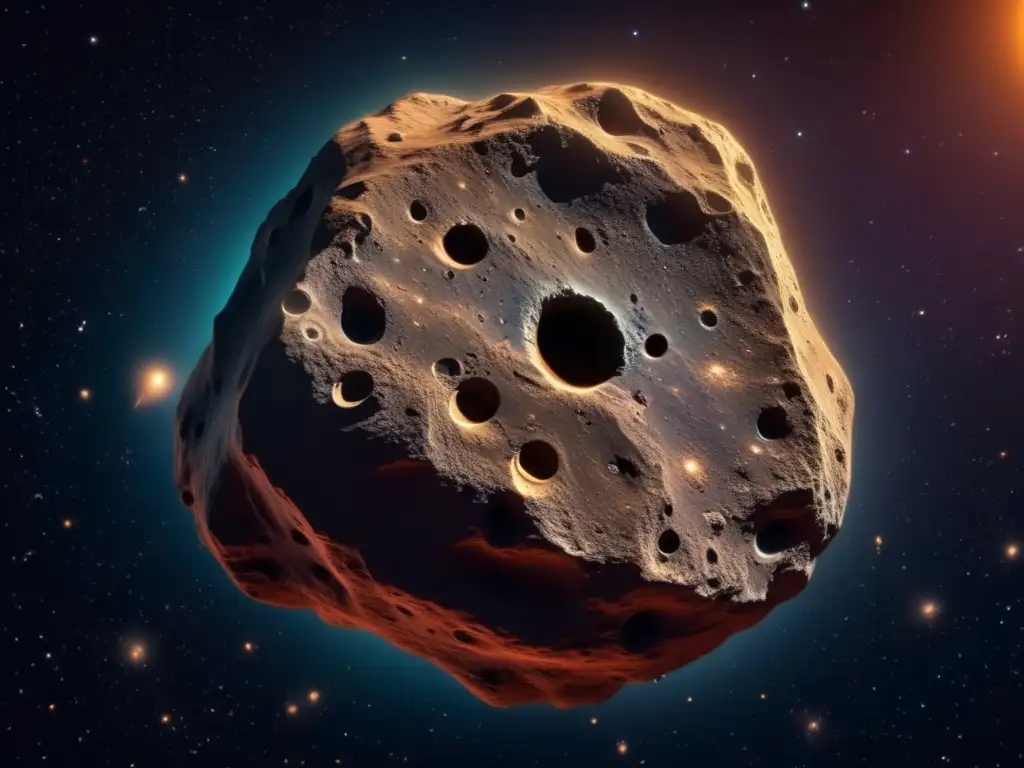 Asteroide flotando en el espacio Minería de asteroides: empresas vs