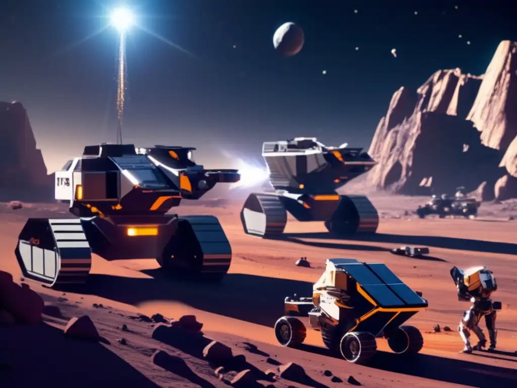 Operación minera en asteroide distante Minería de asteroides: hitos históricos en operación minera espacial