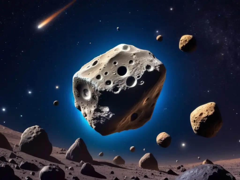 Controversia: asteroides en el espacio Minería de asteroides y ley espacial en cautivadora imagen