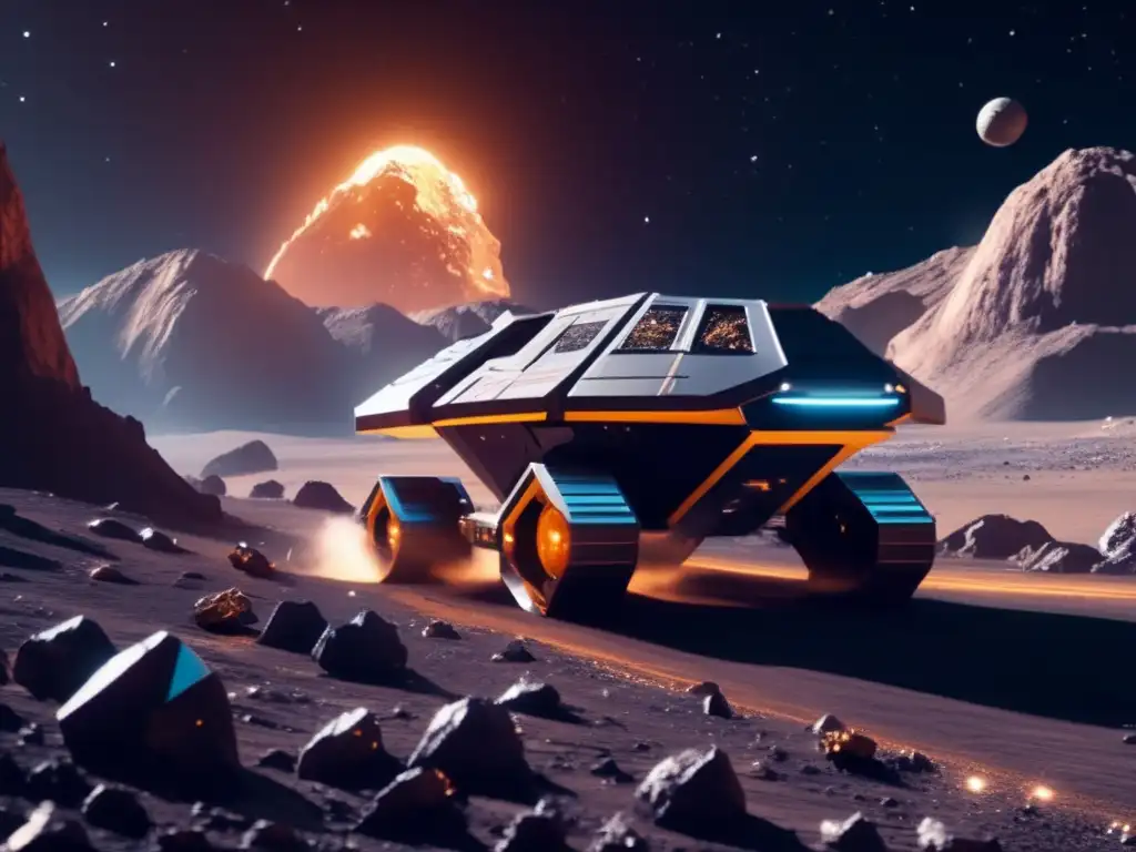 Mineria espacial futurista Minería de asteroides: redefiniendo poder económico