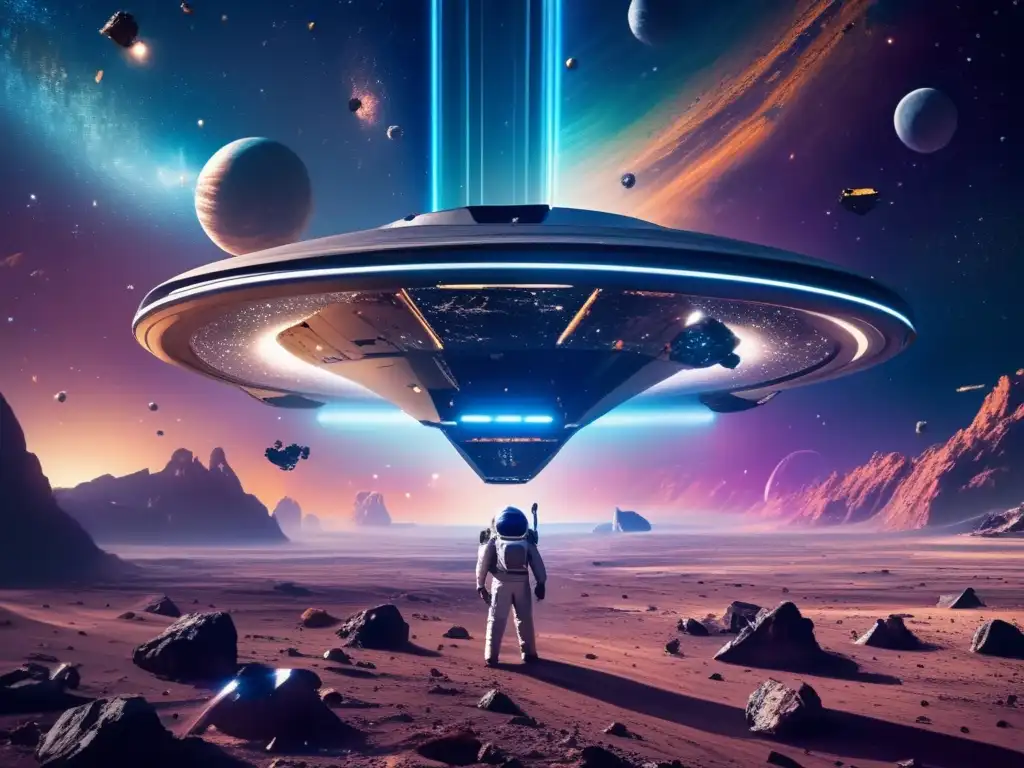 Mineria de asteroides: reduciendo residuos espaciales en un espectáculo cósmico