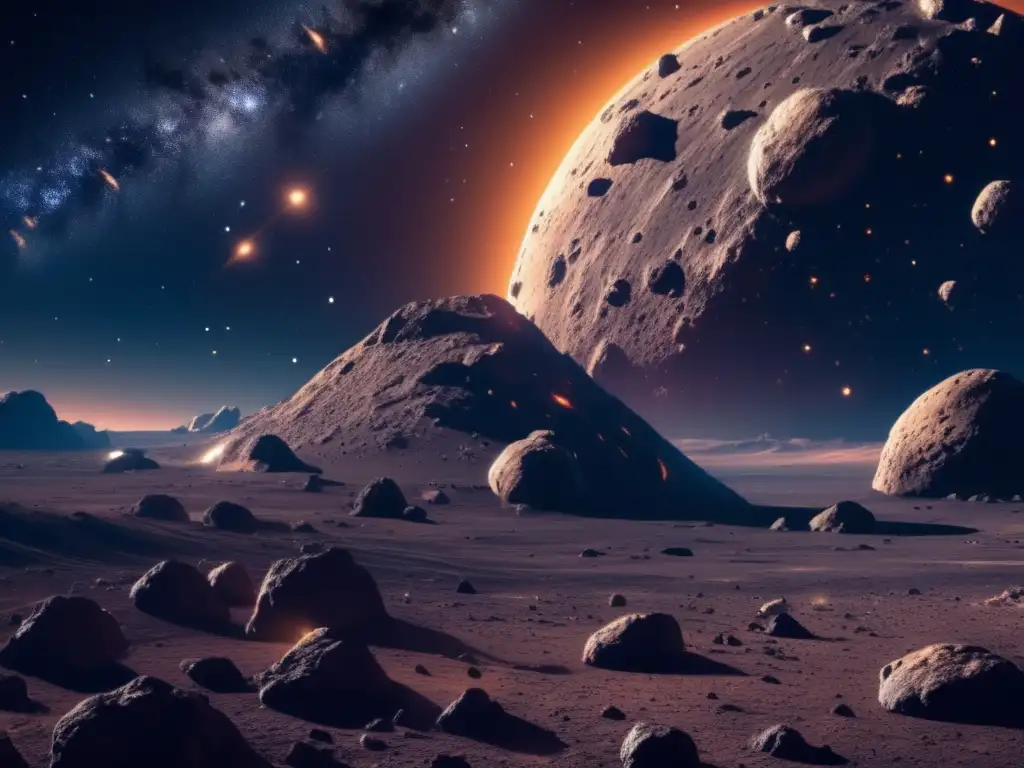 Campo de asteroides: belleza y riqueza Minería espacial: asteroides, riquezas ocultas