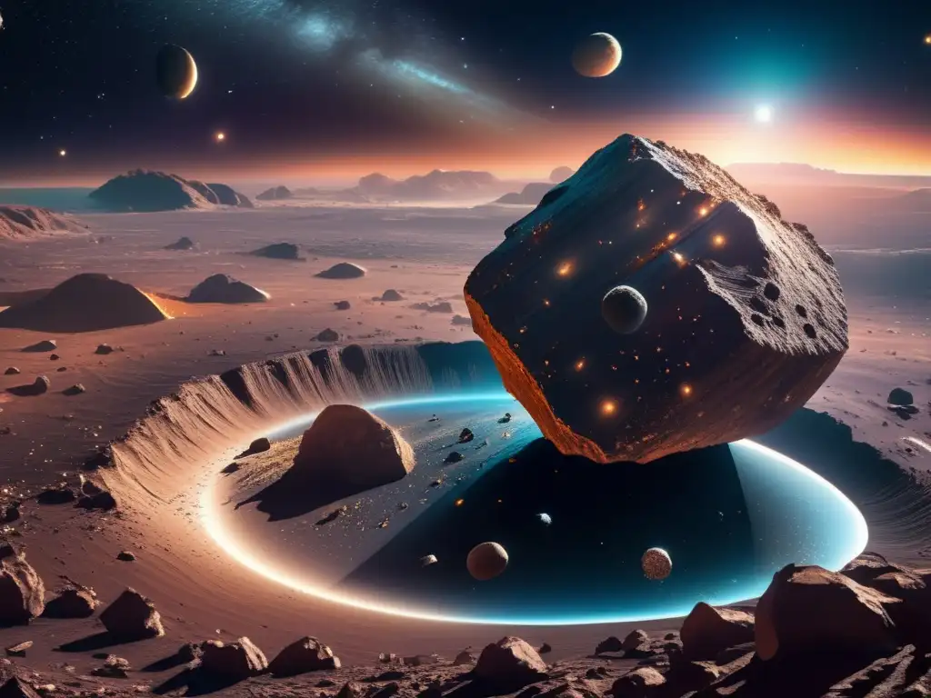 Tesoros ocultos en asteroides Minería espacial: asteroides y riquezas ocultas