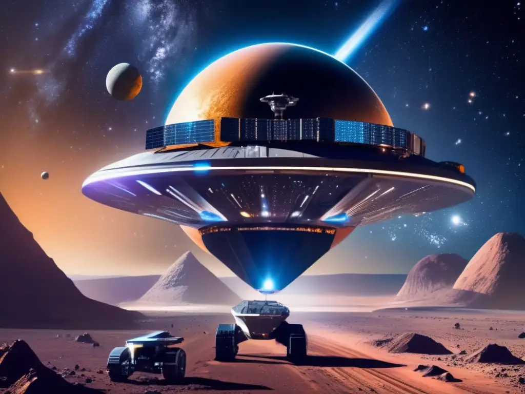 Mineria espacial futurista Operación de minería espacial: Beneficios económicos y tecnología avanzada