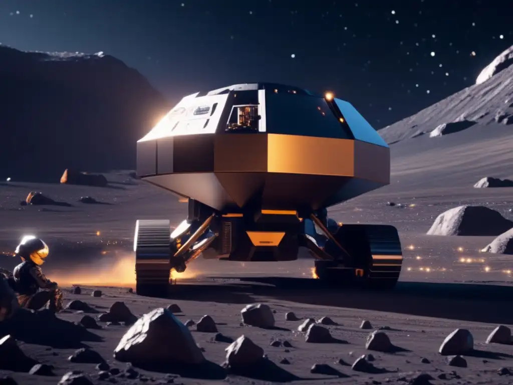 Futura operación minera espacial en asteroide Minería espacial: Impacto económico de asteroides