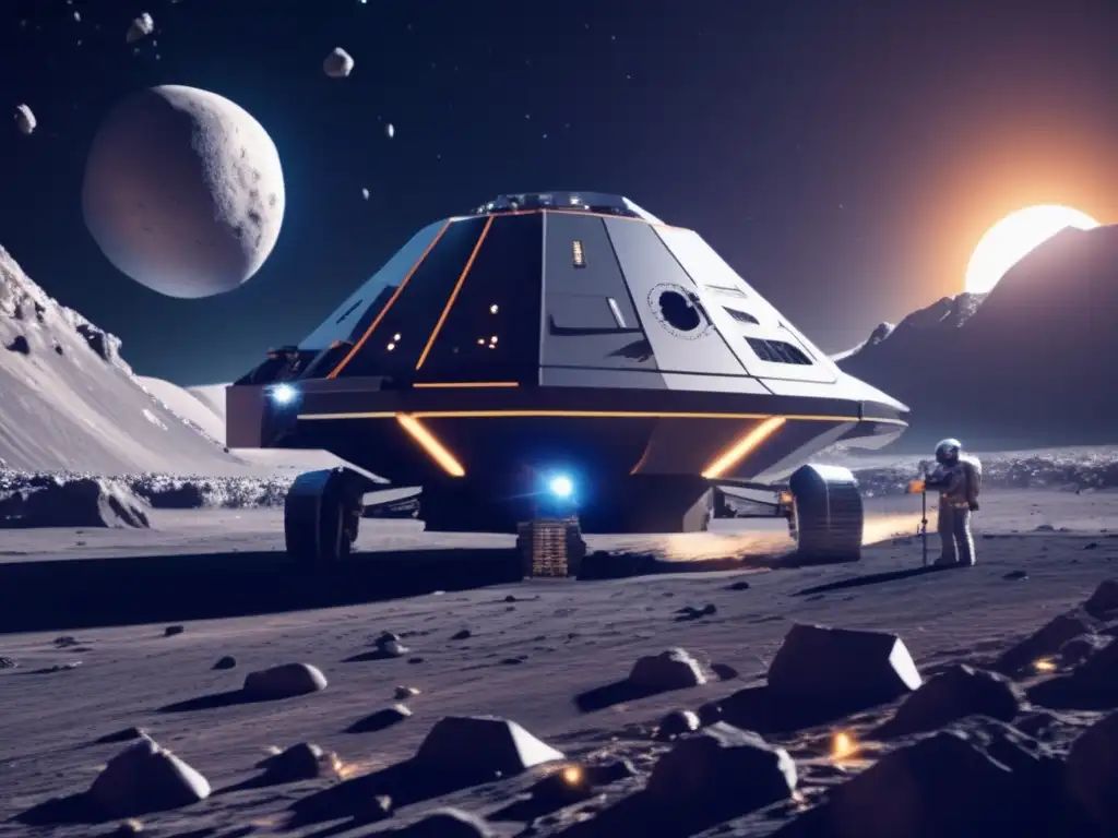 Mineria espacial en asteroide Minería espacial: Obtención de recursos y legislación de reclamo de asteroides