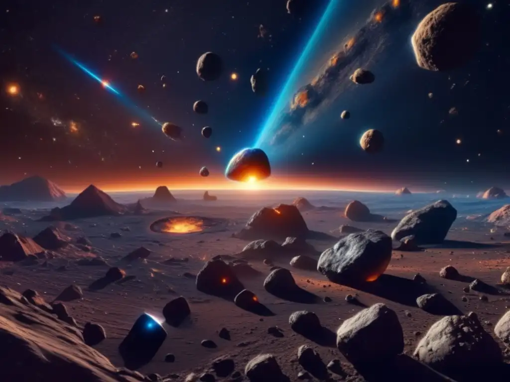 Maravilloso mundo de asteroides Descifrando misterios planetas extinguidos: Impactante imagen 8k revela el fascinante mundo de los asteroides