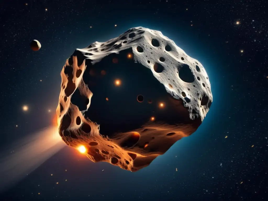 Asteroide masivo en el espacio Mitos y realidades de asteroides: una imagen impactante de un asteroide masivo en el espacio