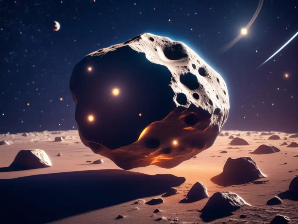 Asteroide 3D en el espacio Modelo 3D de asteroide en el espacio - Proyectos escolares asteroides matemáticas