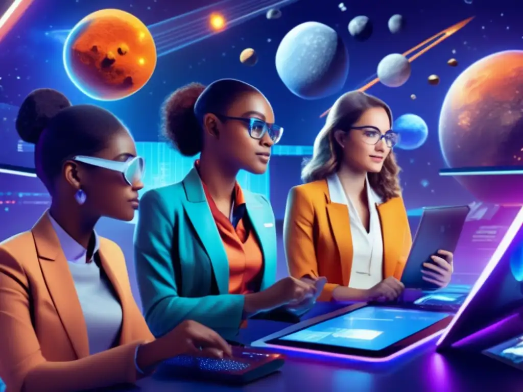 Mujeres apasionadas por la ciencia y asteroides Mujeres apasionadas por la ciencia y asteroides en un programa de empoderamiento científico femenino en asteroides -