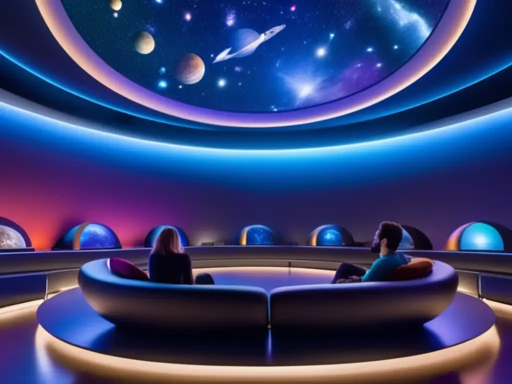 Planetario moderno con proyecciones inmersivas Descubre museos cósmicos fascinantes