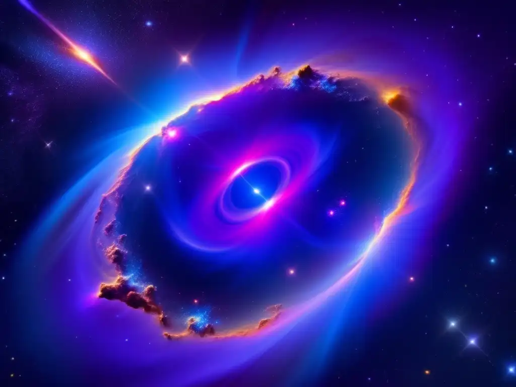 Nebulosa impresionante con asteroides Centauros: Formación planetaria y misterios cósmicos