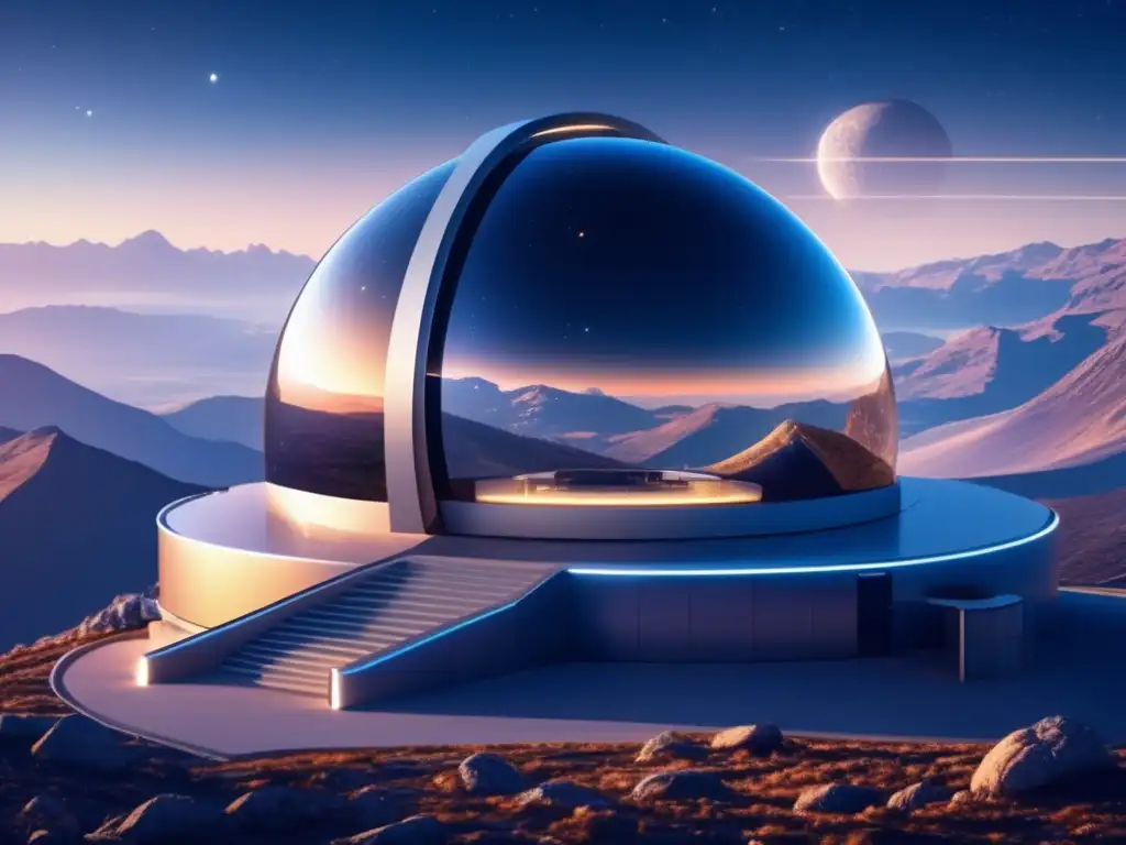 Observatorio futurista en las montañas Observatorio futurista en las montañas: riesgo asteroides cercanos a la Tierra