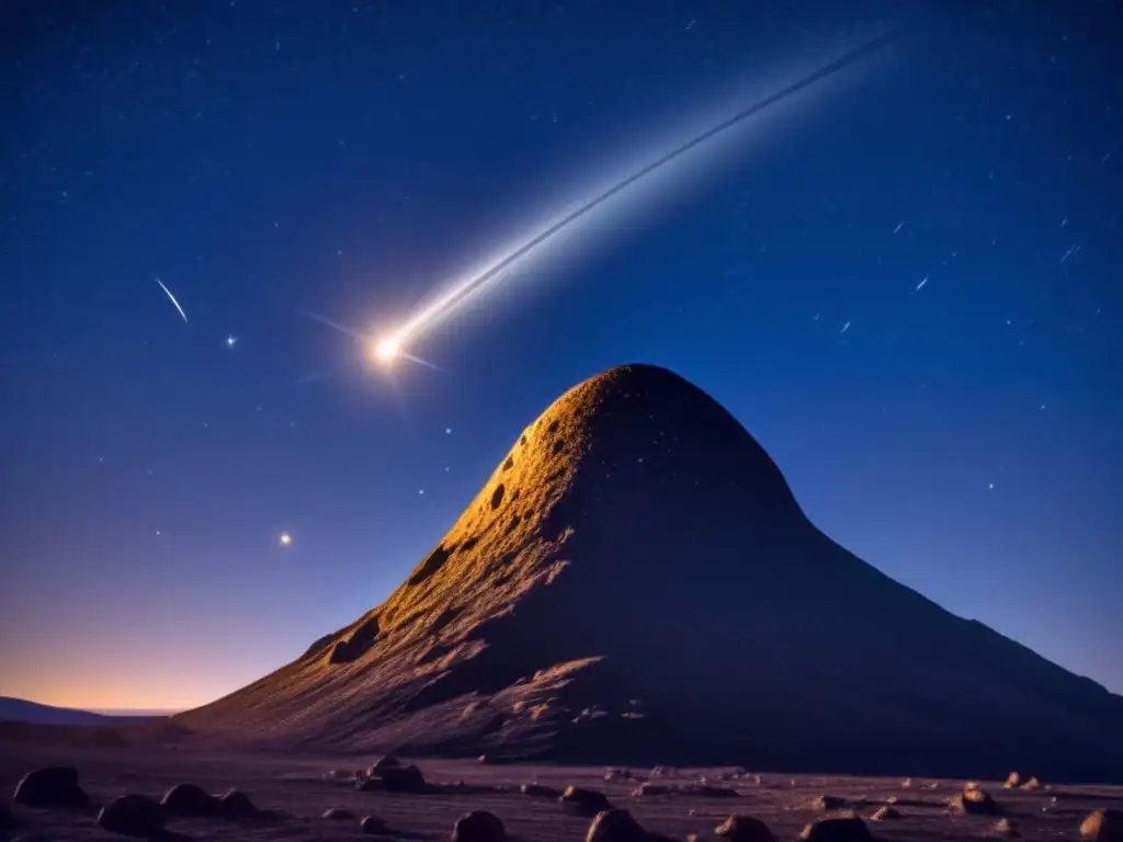 Asteroide eclipsando estrella brillante Ocasiones de asteroides eclipsando estrellas, imagen impresionante de un cielo estrellado con un asteroide oscureciendo una estrella brillante