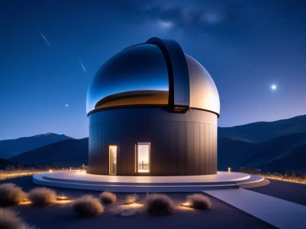 Observatorio astronómico moderno y estrellado Ocasiones de eclipses estelares por asteroides en observatorio avanzado