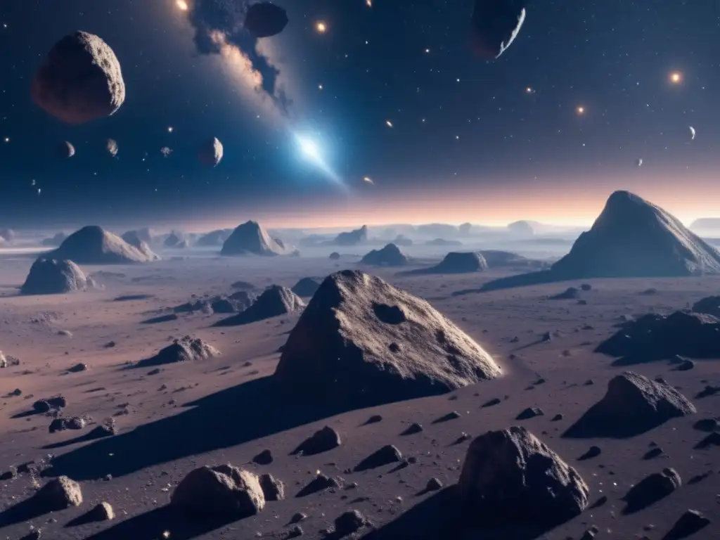 Oportunidades económicas: Extracción recursos asteroide, vida espacial asteroide (110 caracteres)