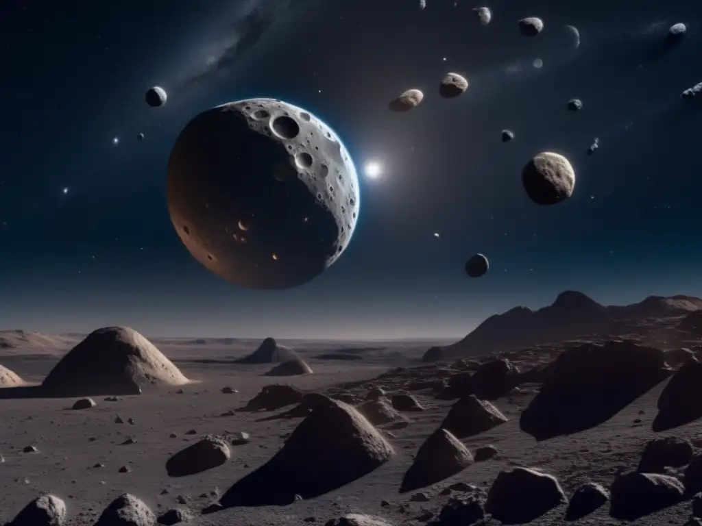 Danza gravitatoria de asteroides y lunas Órbita de lunas asteroides: majestuosidad y misterio en el baile gravitacional