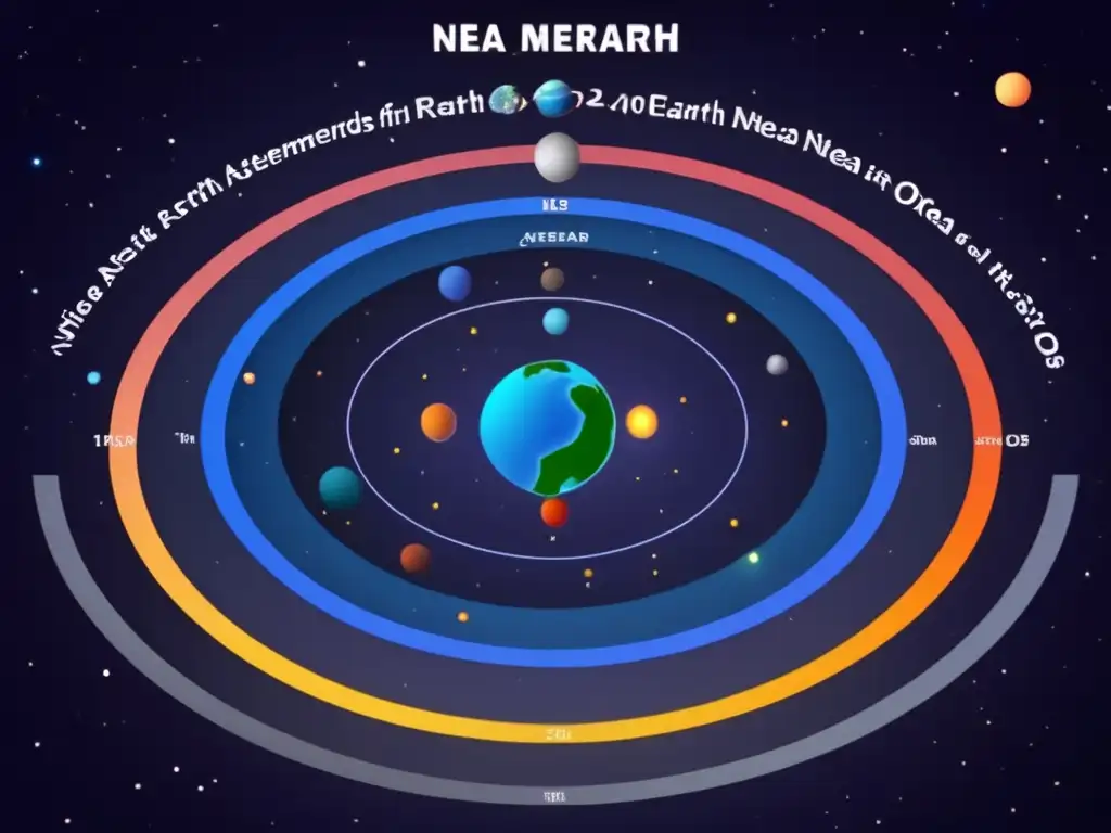 Órbitas de asteroides cerca de la Tierra Órbitas aster