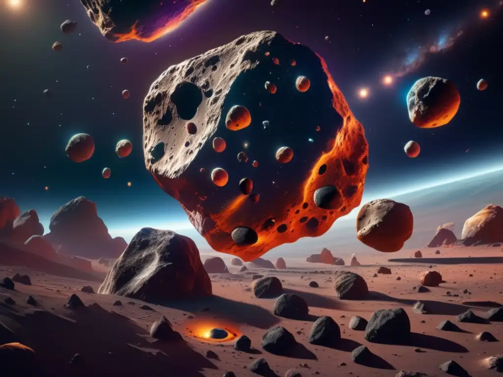 Origen de asteroides irregulares en misterioso espacio