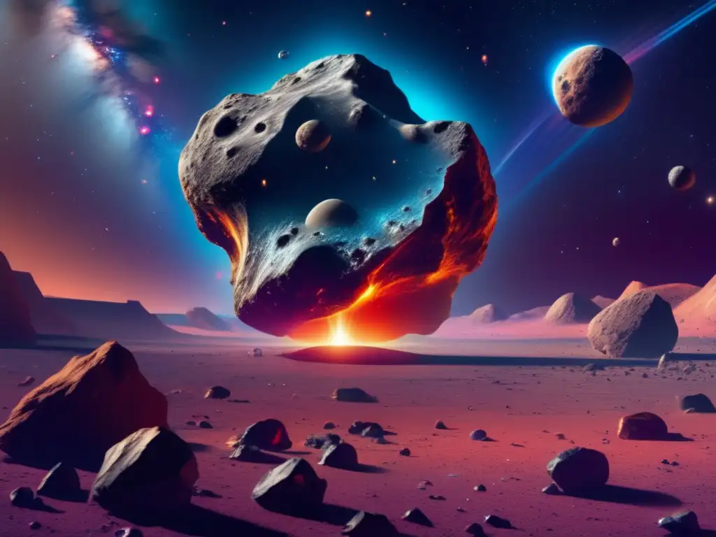 Misterioso asteroide metálico en el espacio Origen de asteroides metálicos en misterioso escenario espacial
