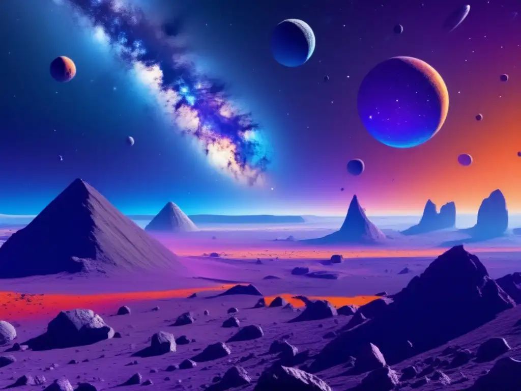 Paisaje cósmico: asteroides, colisiones y planetas Paisaje cósmico con asteroides: Impacto económico de asteroides