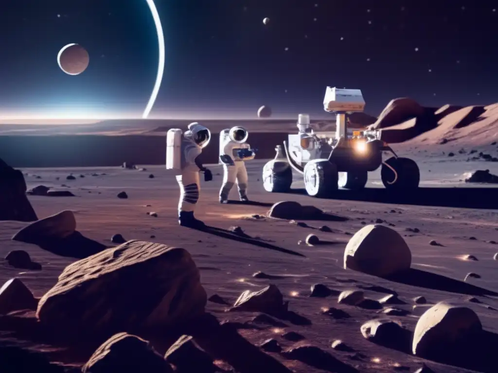 Paisaje único de un asteroide en búsqueda de vida extraterrestre