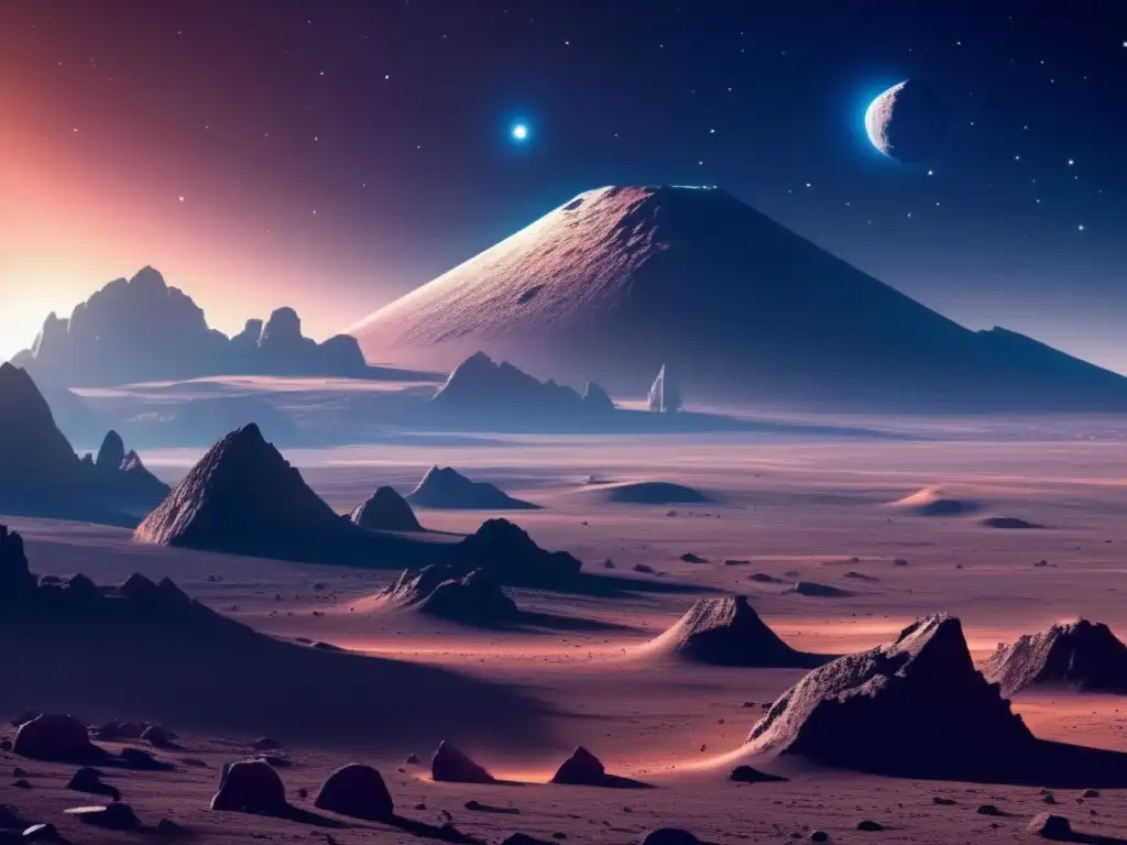 Paisaje único en asteroide: escasez de metales en la Tierra