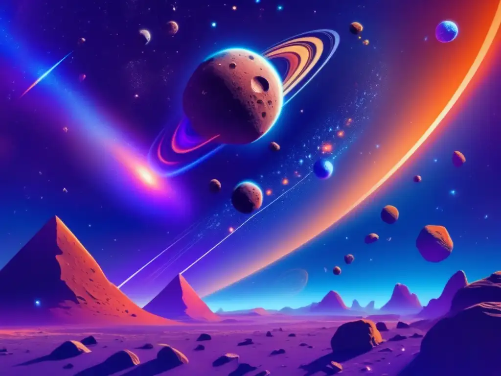 Patrones de trayectorias de asteroides en el vasto y misterioso espacio estelar