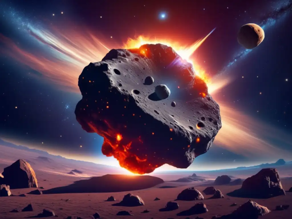 Asteroida en ruta hacia la Tierra Película: Asteroide colisiona con la Tierra, peligro y destrucción
