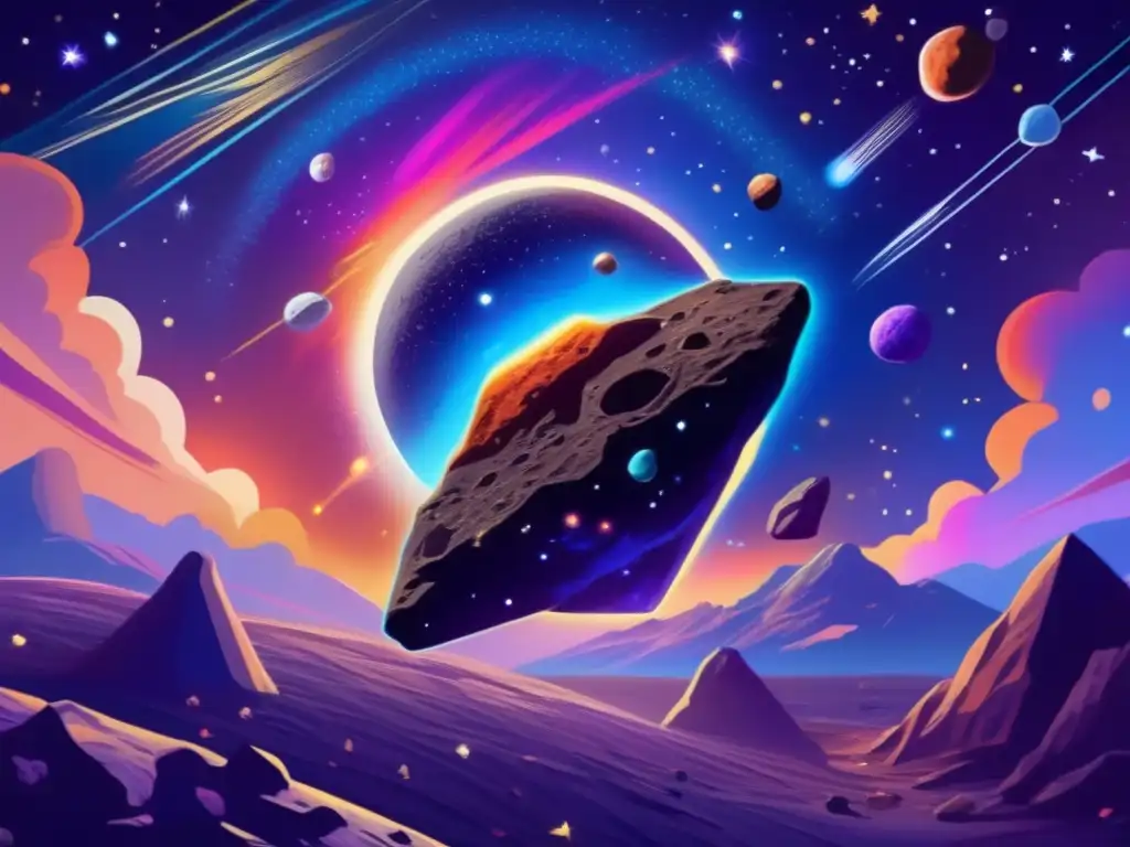 Asteroida celestial Pintura de asteroides: Interpretaciones simbólicas en arte y literatura sagrada