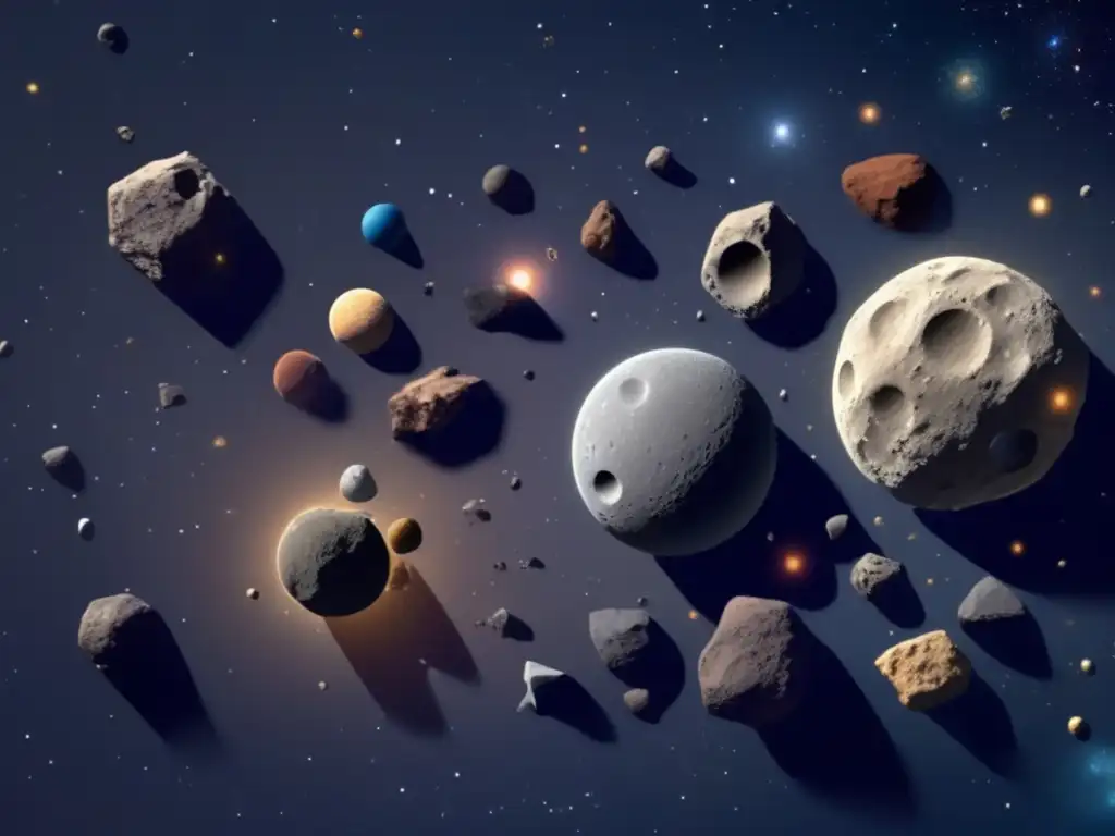 Asteroide cinturón: diversidad y movimiento Formación de planetas con asteroides en el cinturón principal de nuestro sistema solar