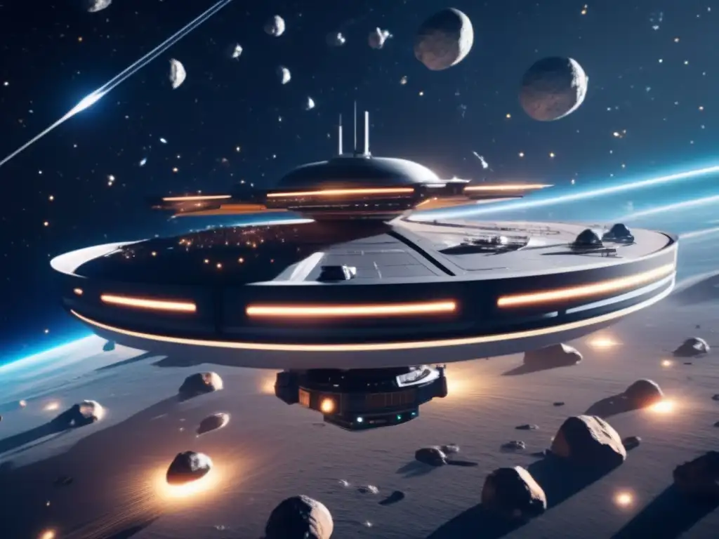 Potencial asteroidal en comunicaciones espaciales: estación futurista, asteroides brillantes y comunicación avanzada