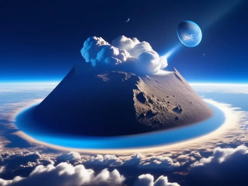Potenciales impactos asteroides en planeta: imagen detallada y impactante de un hipotético impacto de asteroide en la Tierra