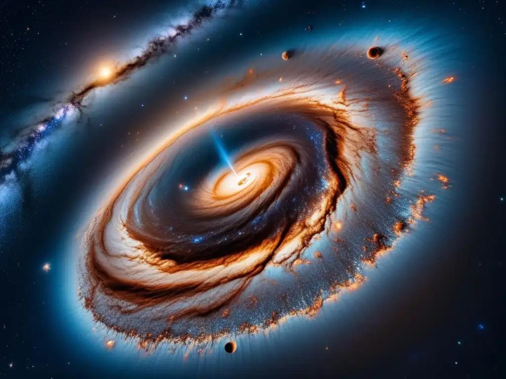 Universe's beauty and asteroid's halo Predicciones retorno asteroides famosos: Imagen 8k impresionante de la Vía Láctea y un asteroide iluminado en el espacio