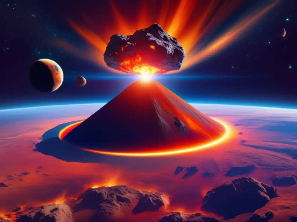 Asteroida Apophis amenaza a la Tierra Preparativos para encuentro con Apophis: asteroida ardiente amenaza la Tierra con consecuencias catastróficas