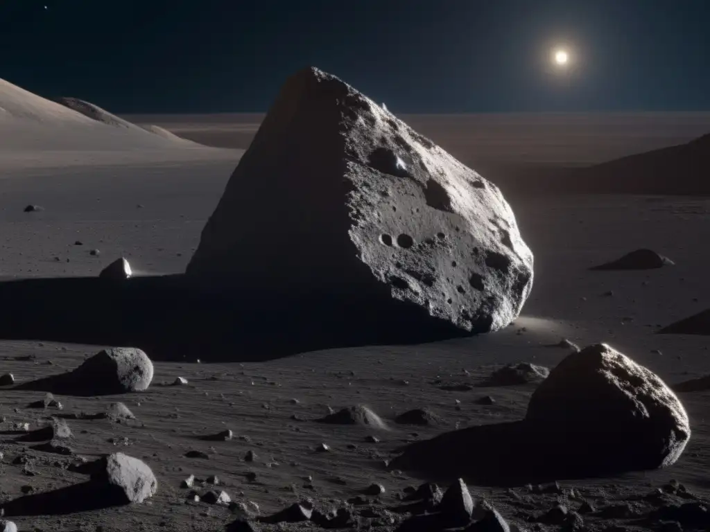 Misión de estudio y recolección de muestras del asteroide Bennu Preparativos colisión Bennu: Imagen detallada de la superficie rugosa del asteroide capturada por la nave OSIRISREx