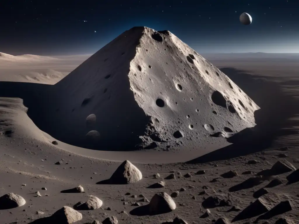 Explorando asteroide Bennu Preparativos potencial colisión Bennu: Imagen impactante 8K revela vastedad del espacio, asteroides y estrellas