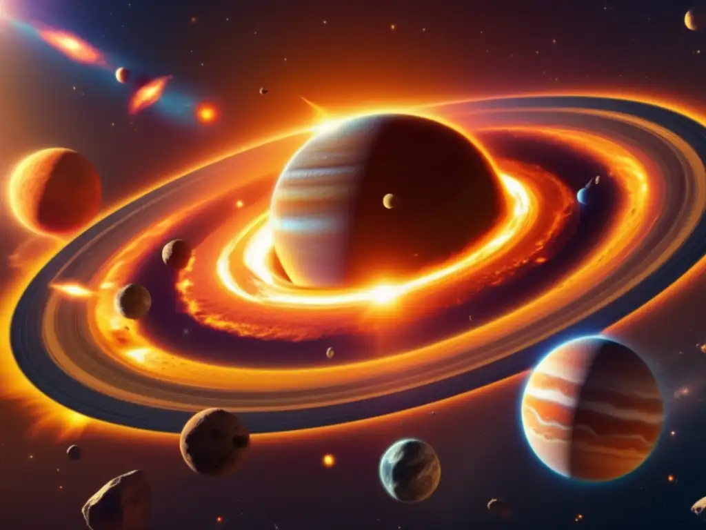 Sistema solar dinámico y vibrante Radiación solar altera trayectorias asteroides en sistema solar