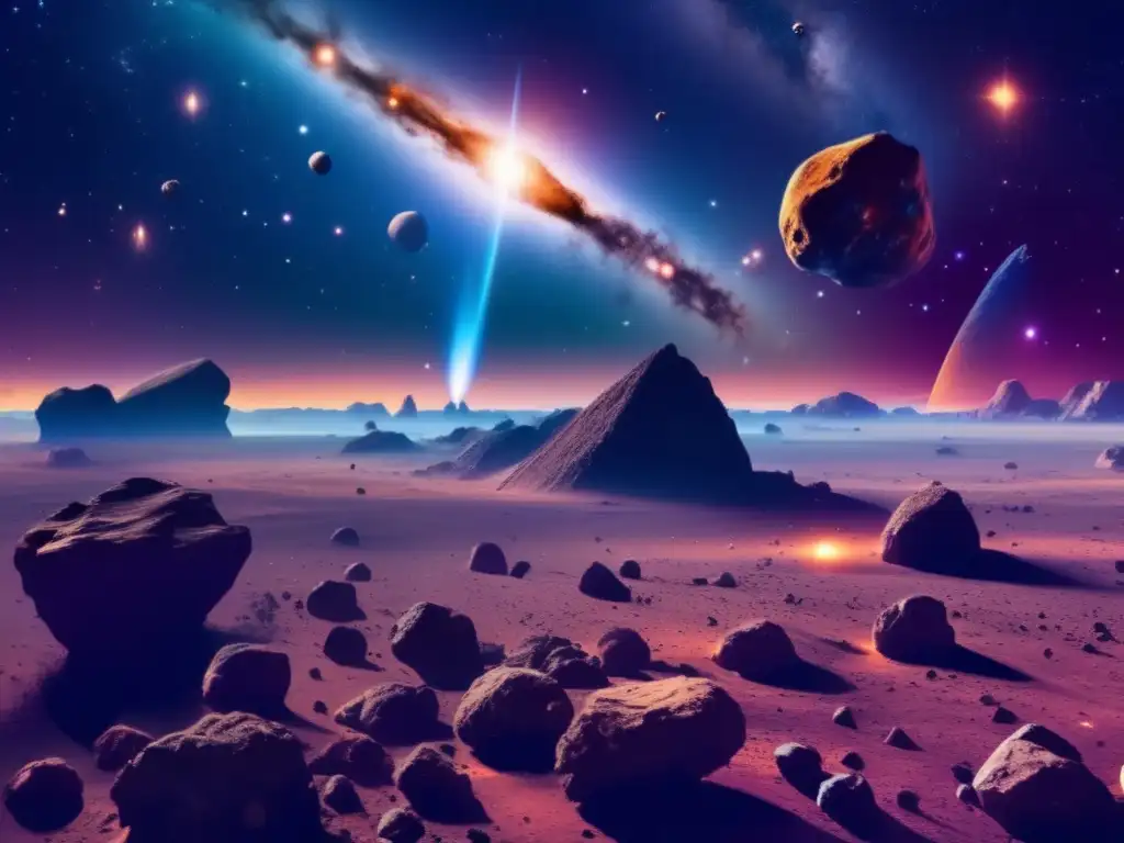 Asteroides y nebulosa: belleza y potencial en el espacio Recursos minerales en asteroides: Nebulosa, asteroides, espacio, formación planetaria, ciencia espacial